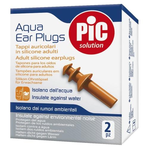 Pic Solution Aqua Ear Plugs for Adult Πορτοκαλί Ωτοασπίδες Σιλικόνης Ενηλίκων Ειδικά για Θαλάσσια Σπορ 2 Τεμάχια